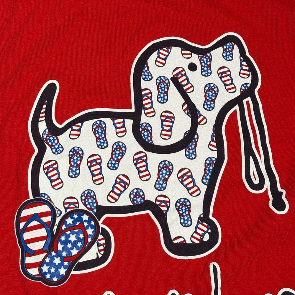 Puppie Love “flip-flop” t-shirt - Picture 3 of 11